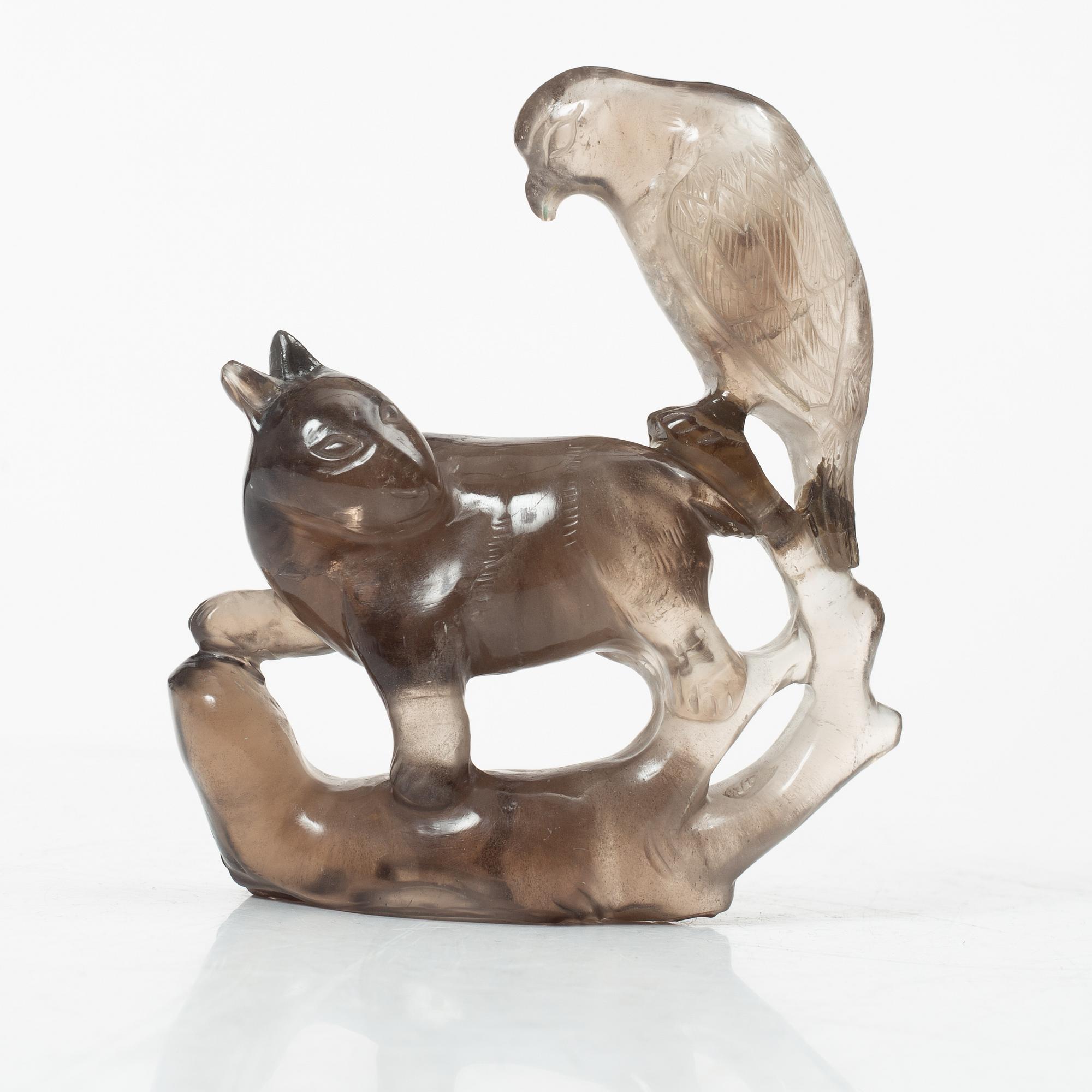 Figur, rökkvarts, Kina, 1900-tal.