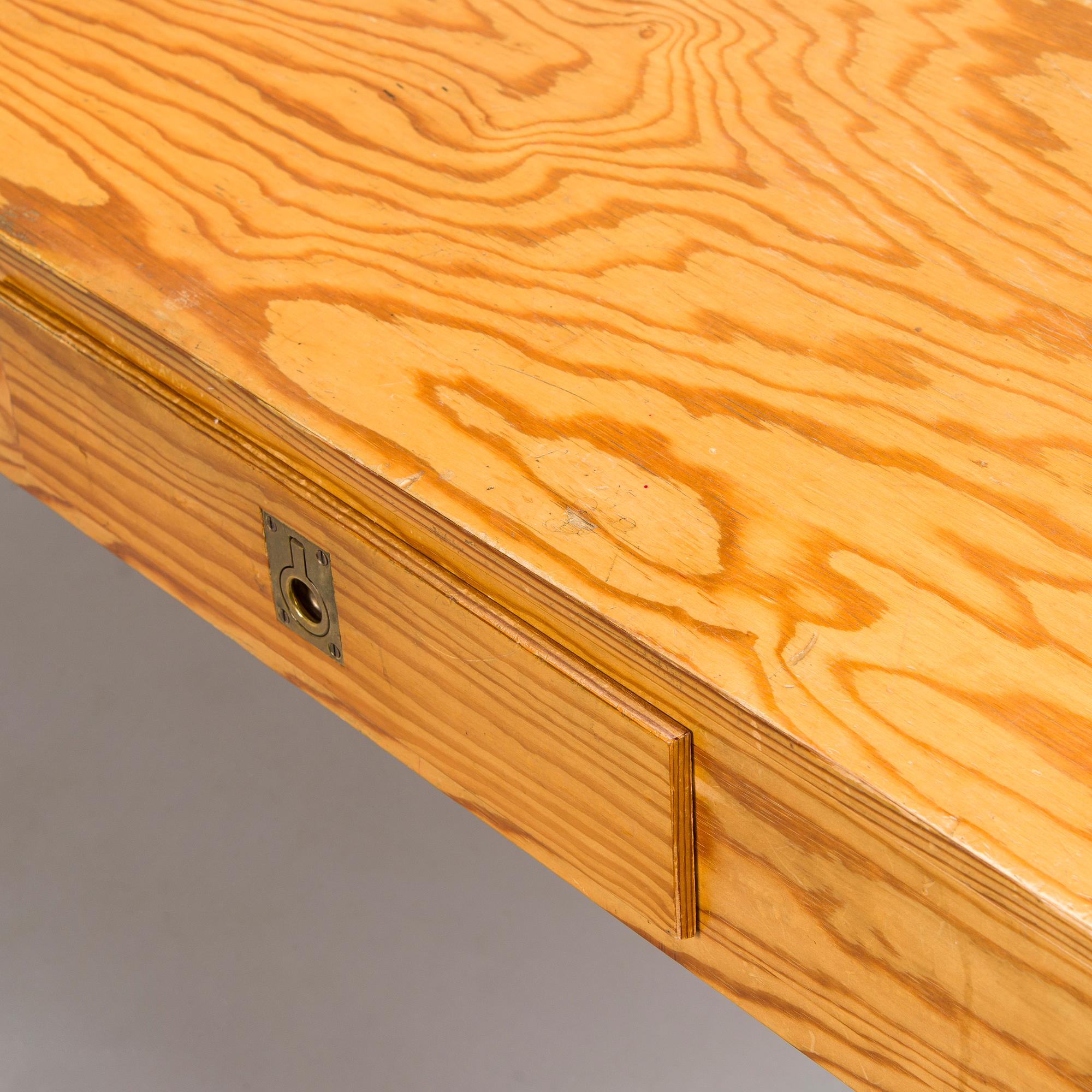 Writing desk, unique, carpentry work, Denmark  1970s.