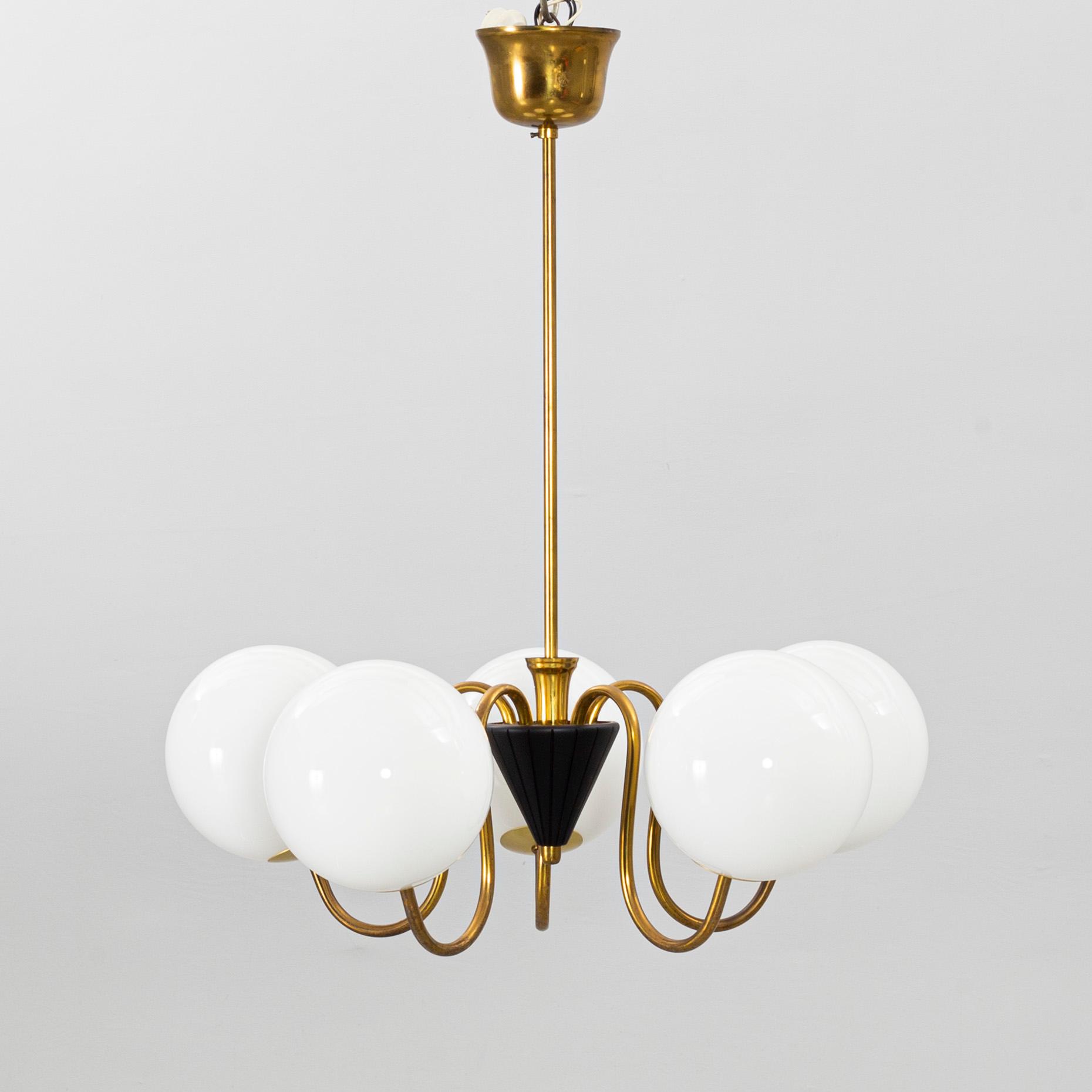 Pendant lamp, 1950's.