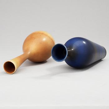 Two Berndt Friberg stoneware vases, Gustavsberg studio 1956 och 1958.
