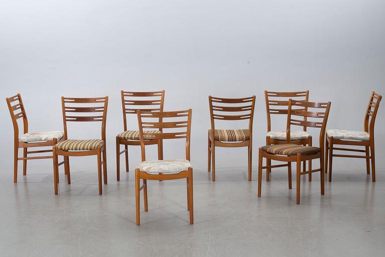 A set of eight chairs "Della" by IKEA, 1960's.