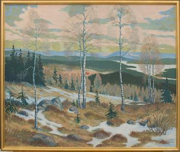 GÖSTA NYSTROEM, oil on canvas signed and dated 16.