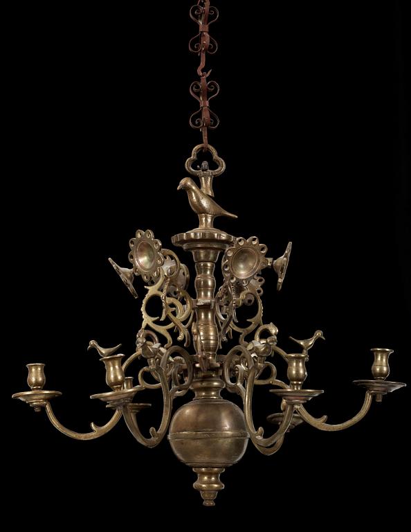 LJUSKRONA, barock, 1700/1800-tal. H ca 55.