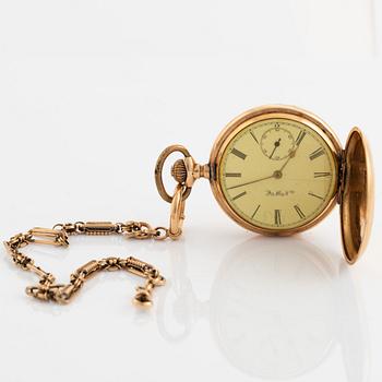 American Waltham Watch Co, pocket watch, hunter, 49,5 mm.