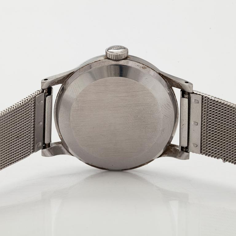 International Watch Co., IWC, rannekello, 34 mm, teräs, manuaalinen, 1950-luku.