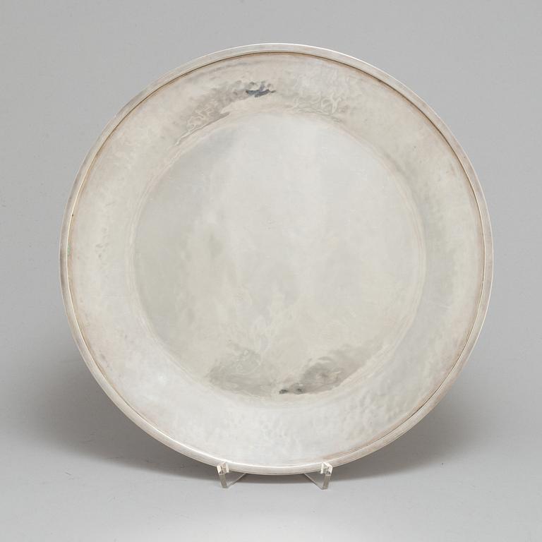 REY URBAN, a sterling silver dish, Stockholm 1966.