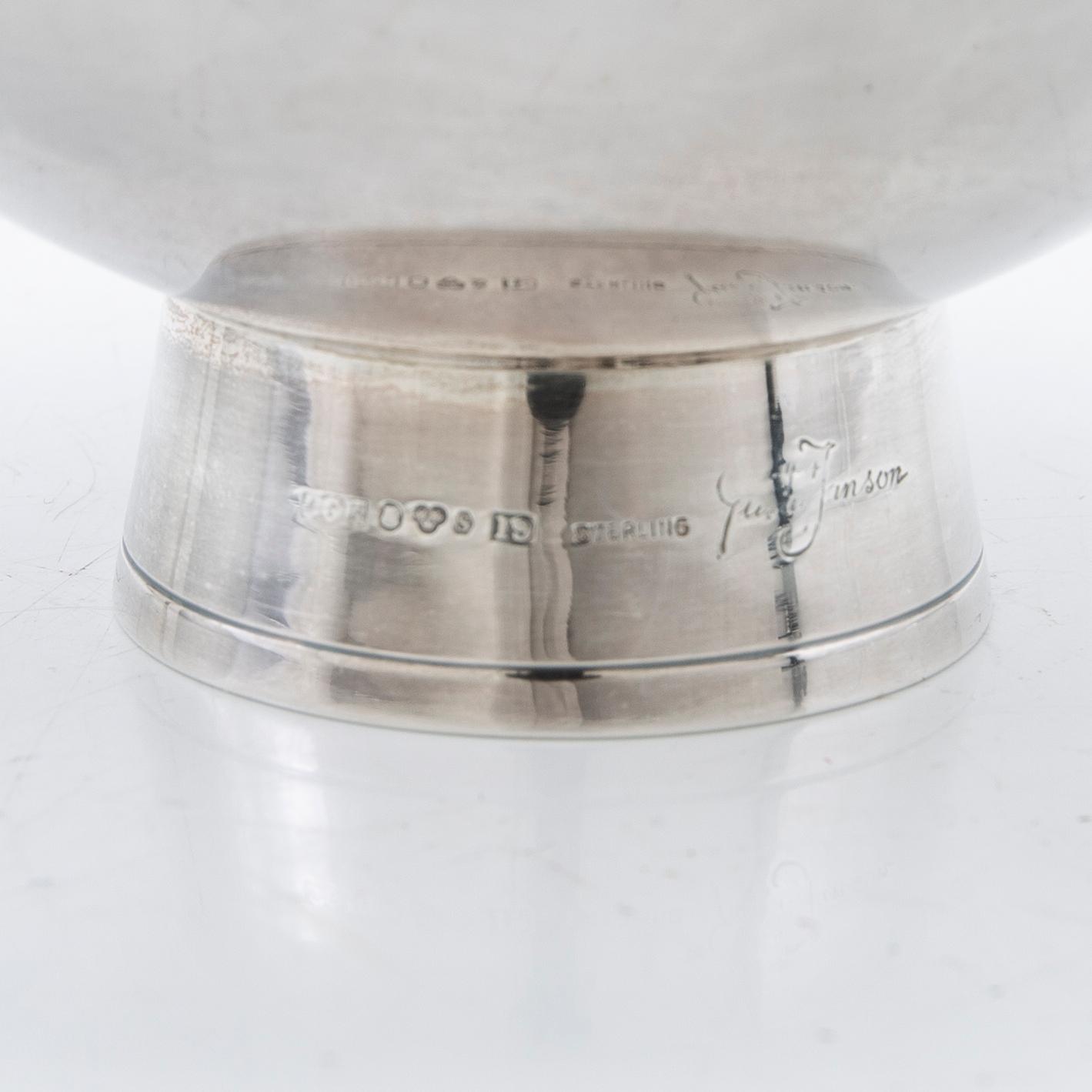 Gustaf Jansson, bowl, silver, C. G. Hallberg, Stockholm, 1959.