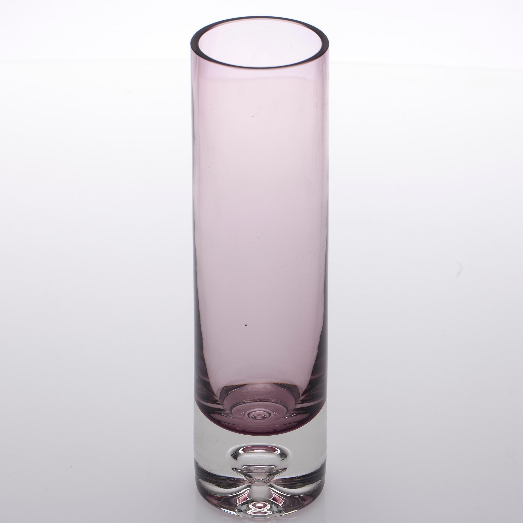 VAS, glas, signerad Tapio Wirkkala 3586. 1960-tal.