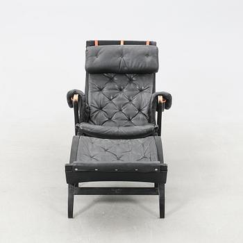 Bruno Mathsson, "Pernilla", armchair with footstool, 100-year Anniversary 2007.