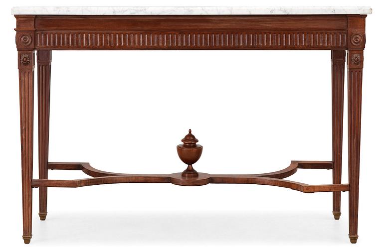 A late Gustavian late 18th century console table.