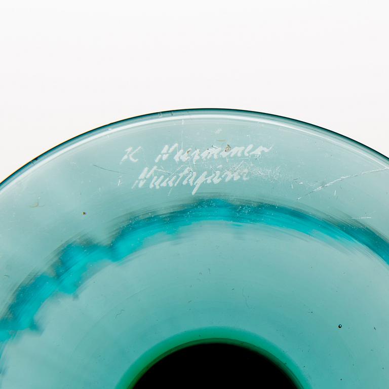 KERTTU NURMINEN, art glass, Lampi-series, Pro Arte 1993, signed K. Nurminen, Nuutajärvi.