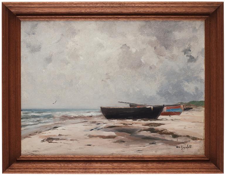 Wilhelm von Gegerfelt, Boats on the beach - Skagen.