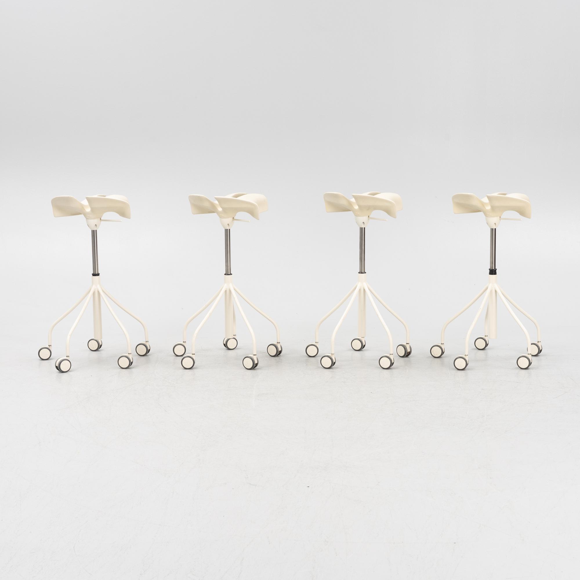 Jordi Bardia & Otto canalda, four 'Binaria' stools, D Barcelona.