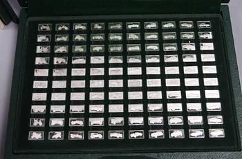 MINIATYRER, 100 st. Sterling silver. Franklin Mints.