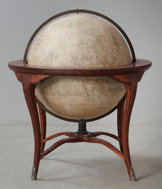 A Swedish Terrestial Globe by Åkerman 1760/Akrel 1790.