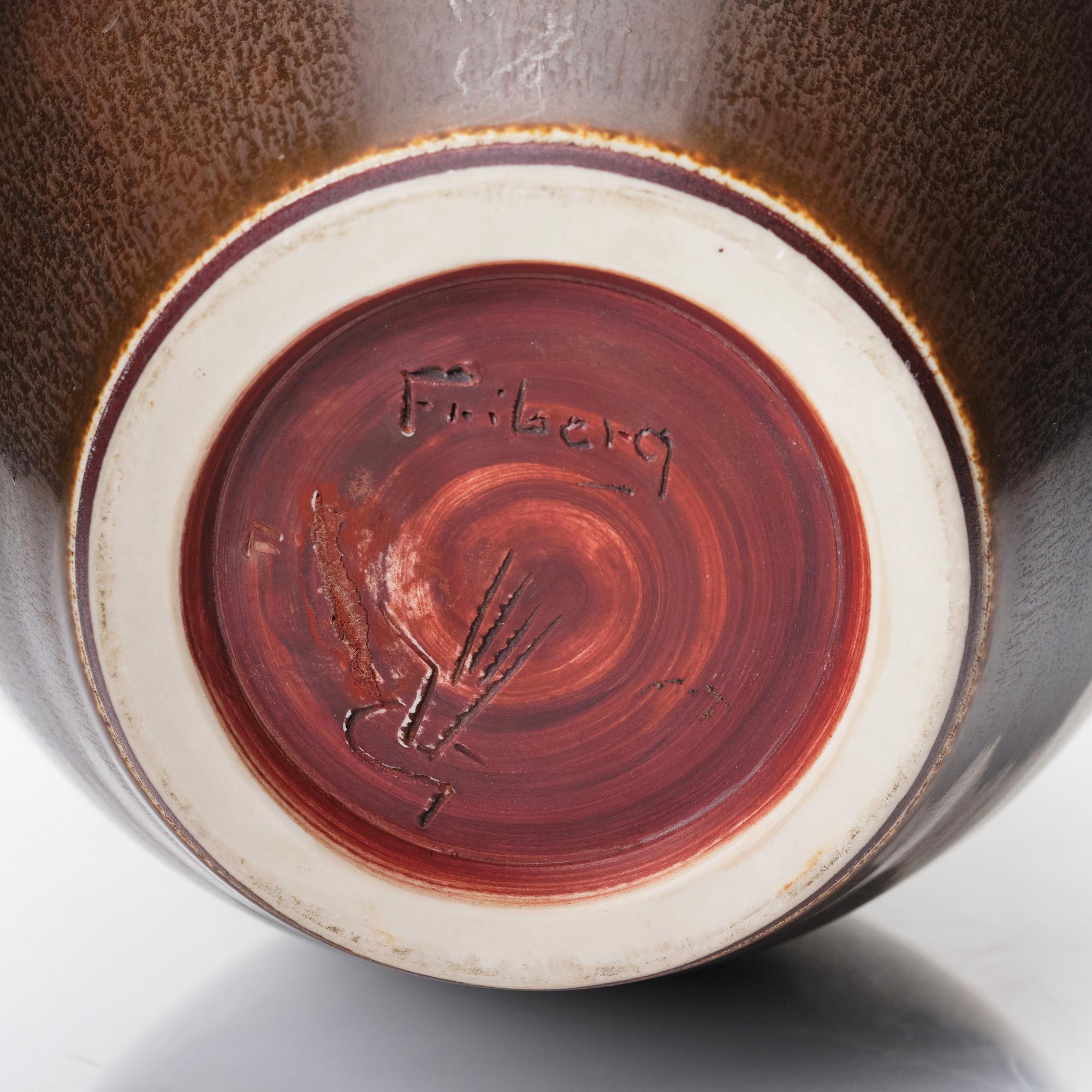 Berndt Friberg, a stoneware vase, Gustavsberg studio, Sweden 1964.
