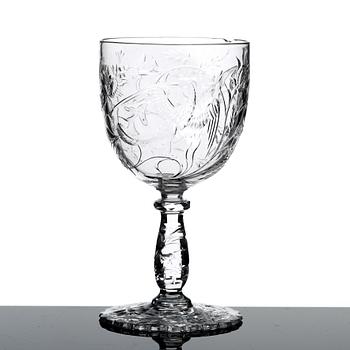 GLASSERVIS, 86 delar. Troligen Baccarat, omkring 1900.