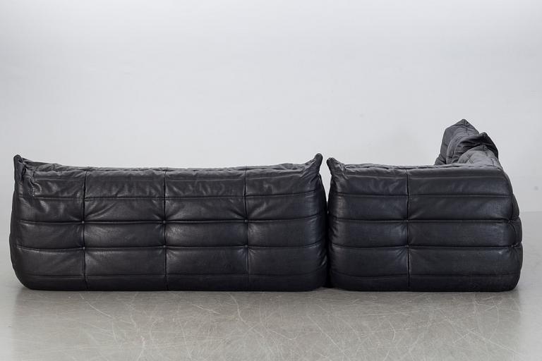 MICHEL DUCAROY, sofa, "Togo",3 pcs,  Ligne Roset, late 20th century.