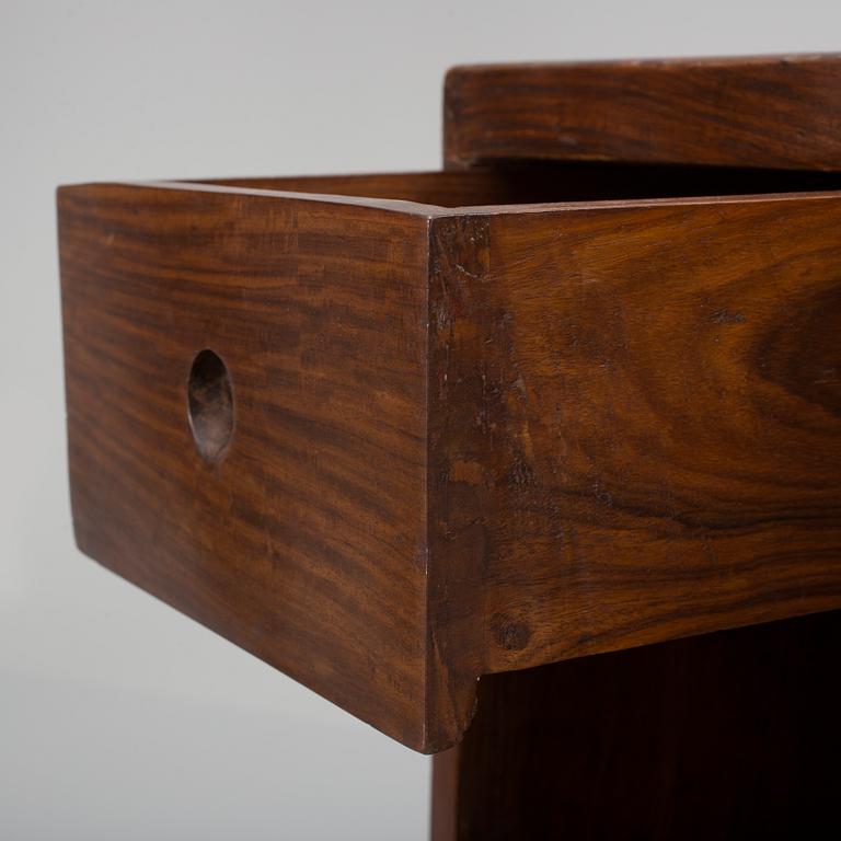 A 1950s 'Pigeonhole' desk designed by Pierre Jeanneret, Chandigarh, India.