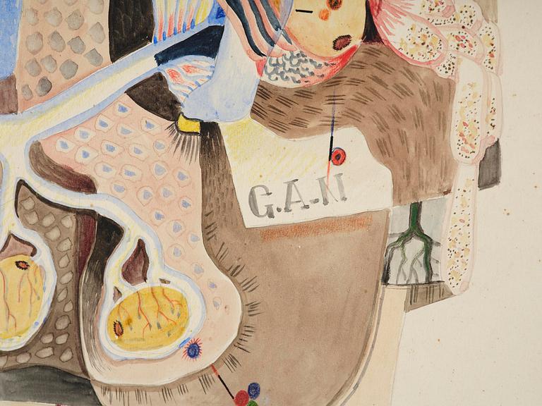 Gösta Adrian-Nilsson, Composition with organic forms.