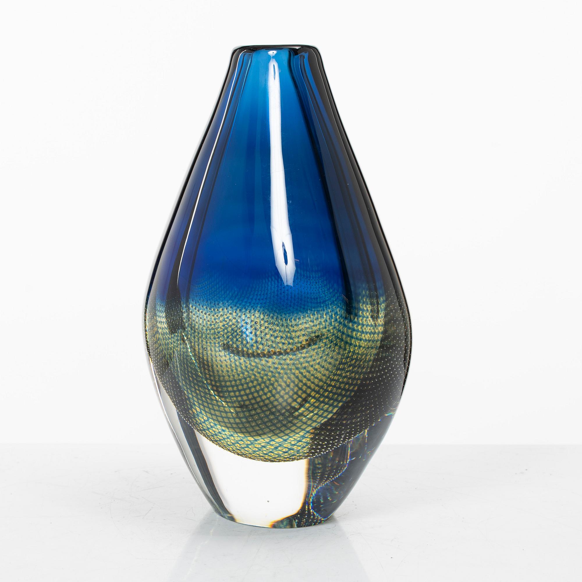 Sven Palmqvist, a 'Kraka' glass vase, Orrefors.
