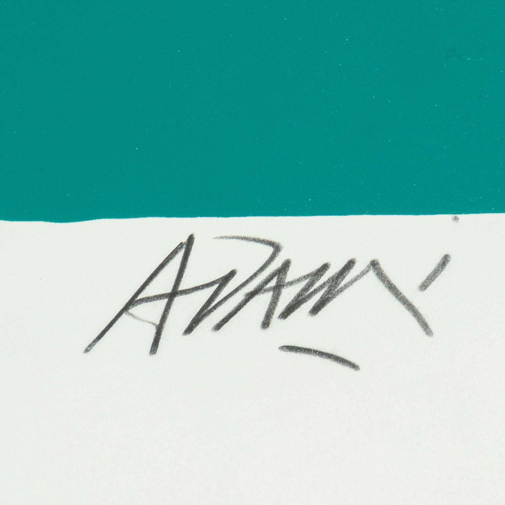 VALERIO ADAMI, silkscreen in colours, signed 136/150.