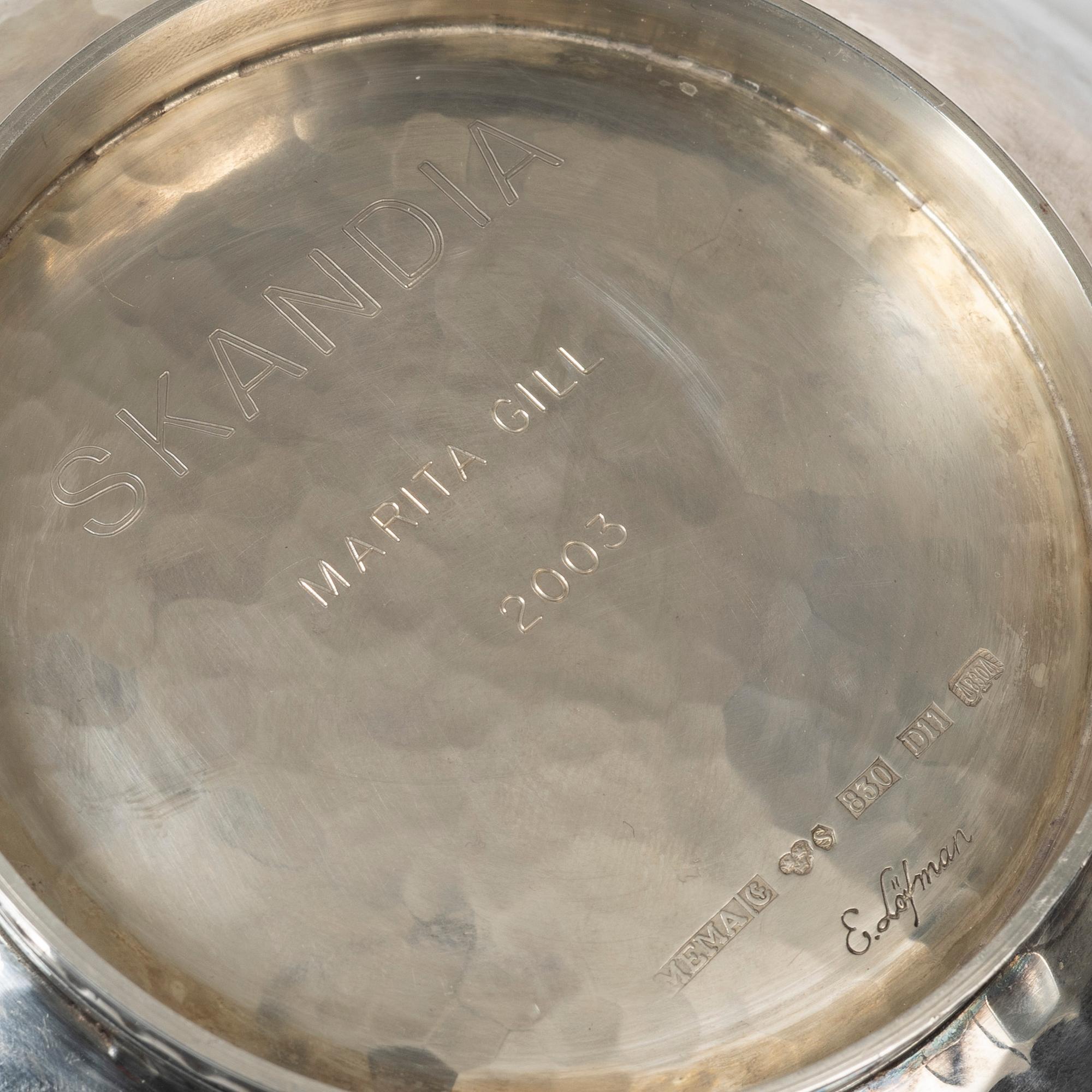 Eric Löfman, Bowl, silver, MEMA, 2002.