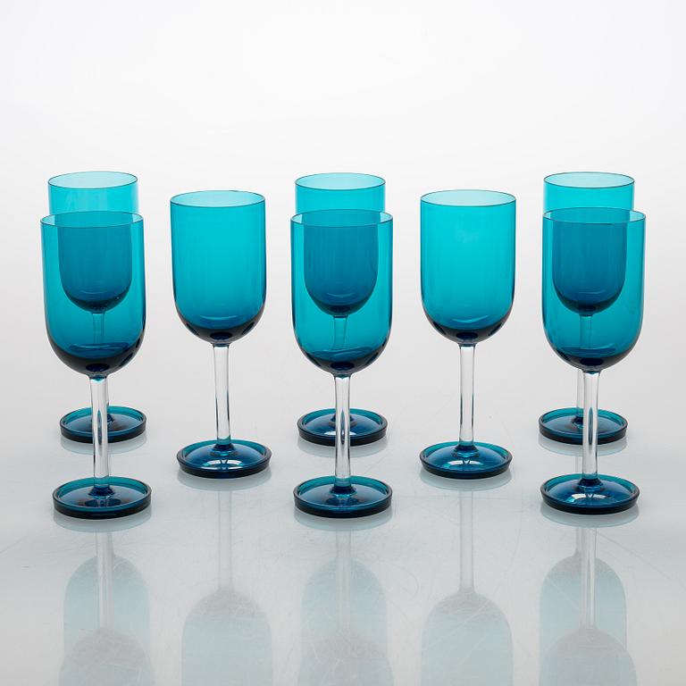 Nanny Still, lasiston osia, 12 kpl, "Harlekiini", Riihimäen Lasi Oy.