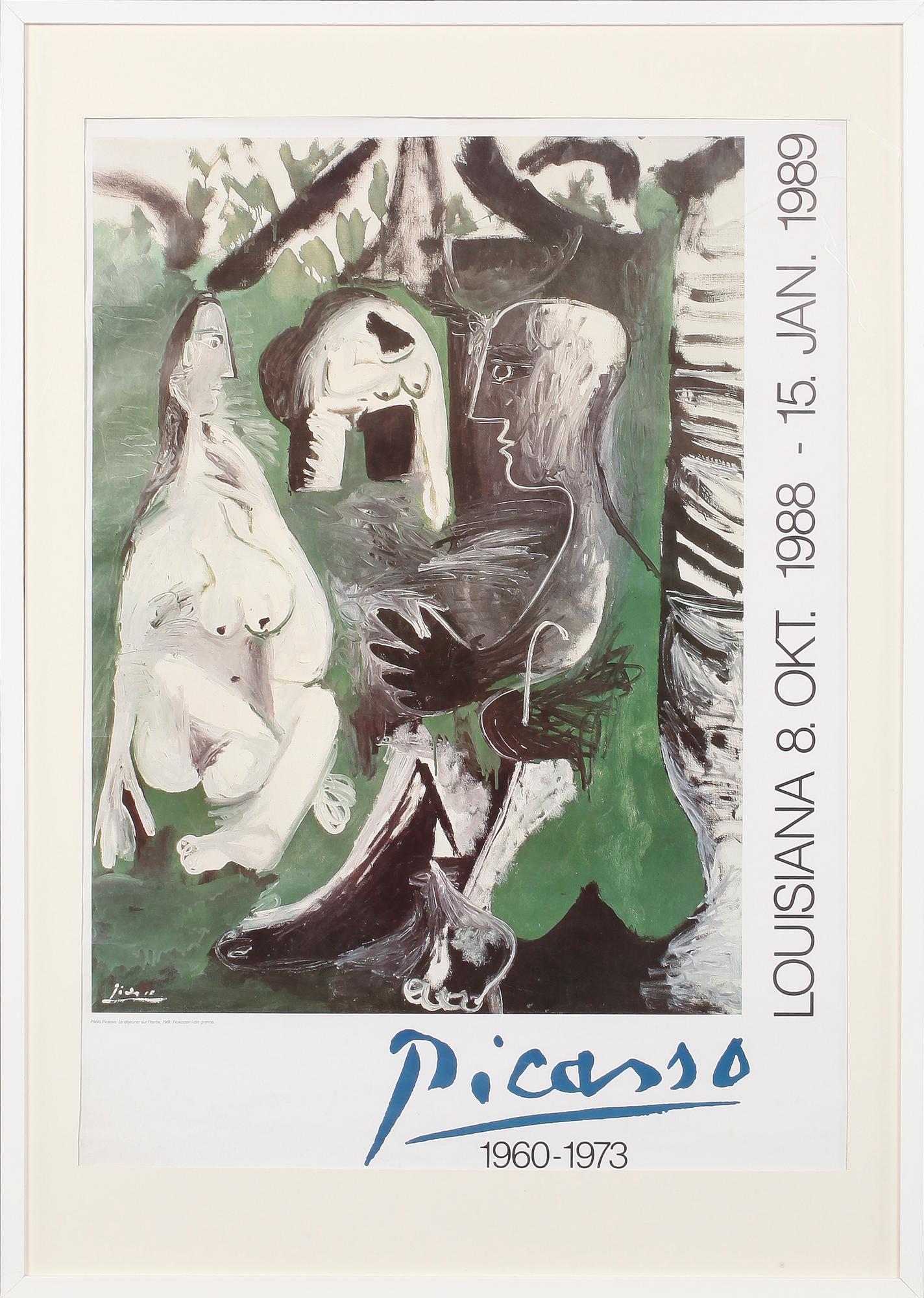 PABLO PICASSO, efter, utställningsaffisch, 1988/1989.