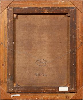 OKÄND KONSTNÄR, olja på duk, osignerad, omkring sekelskiftet 1900.