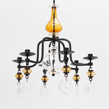 Erik Höglund, a chandelier, Boda Smide, second half of the 20th Century.