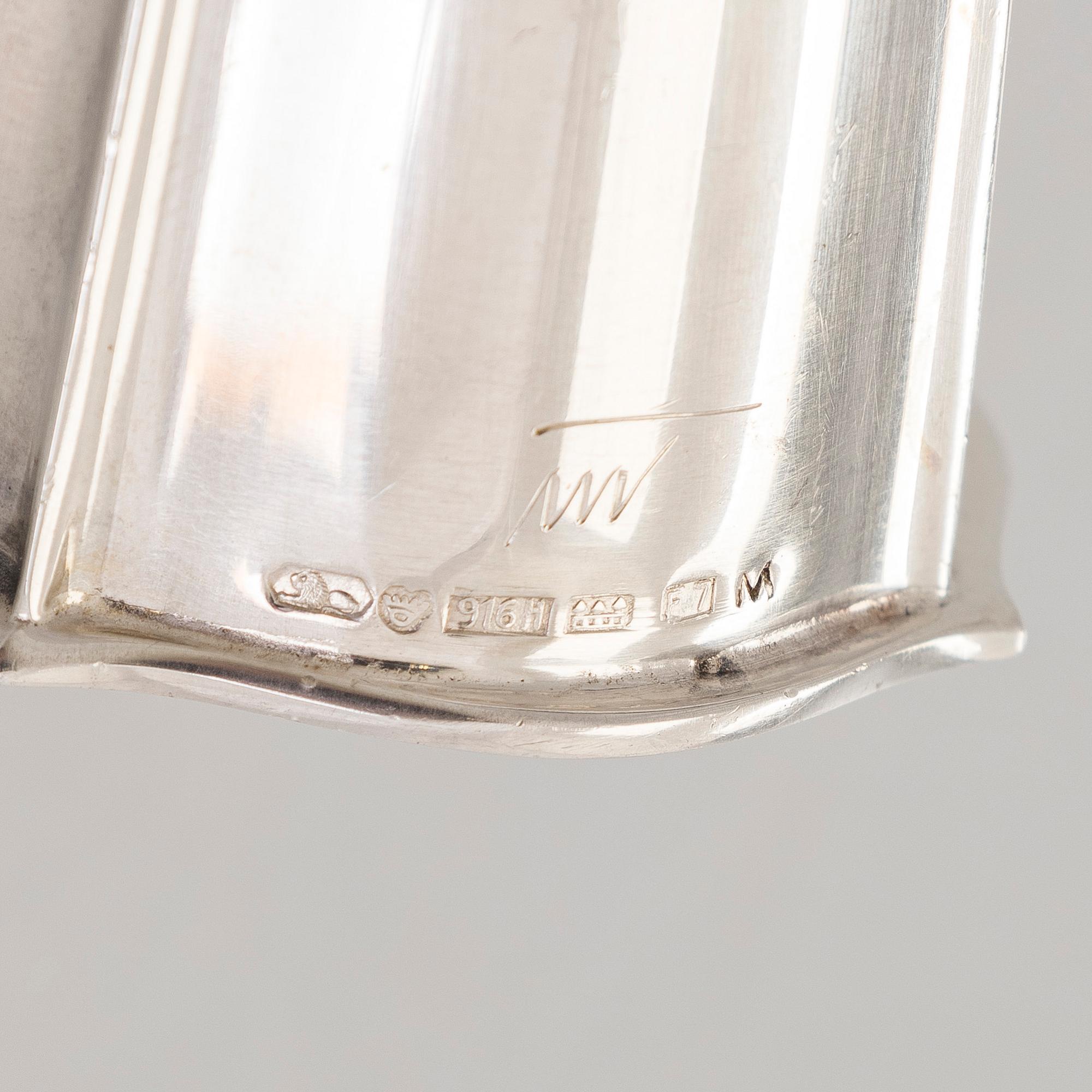 Tapio Wirkkala, Vas, silver, TW 2, Kultakeskus, Tasvastehus 1959.