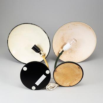 Two table lights from Elektroskandia, mid 20th Century.