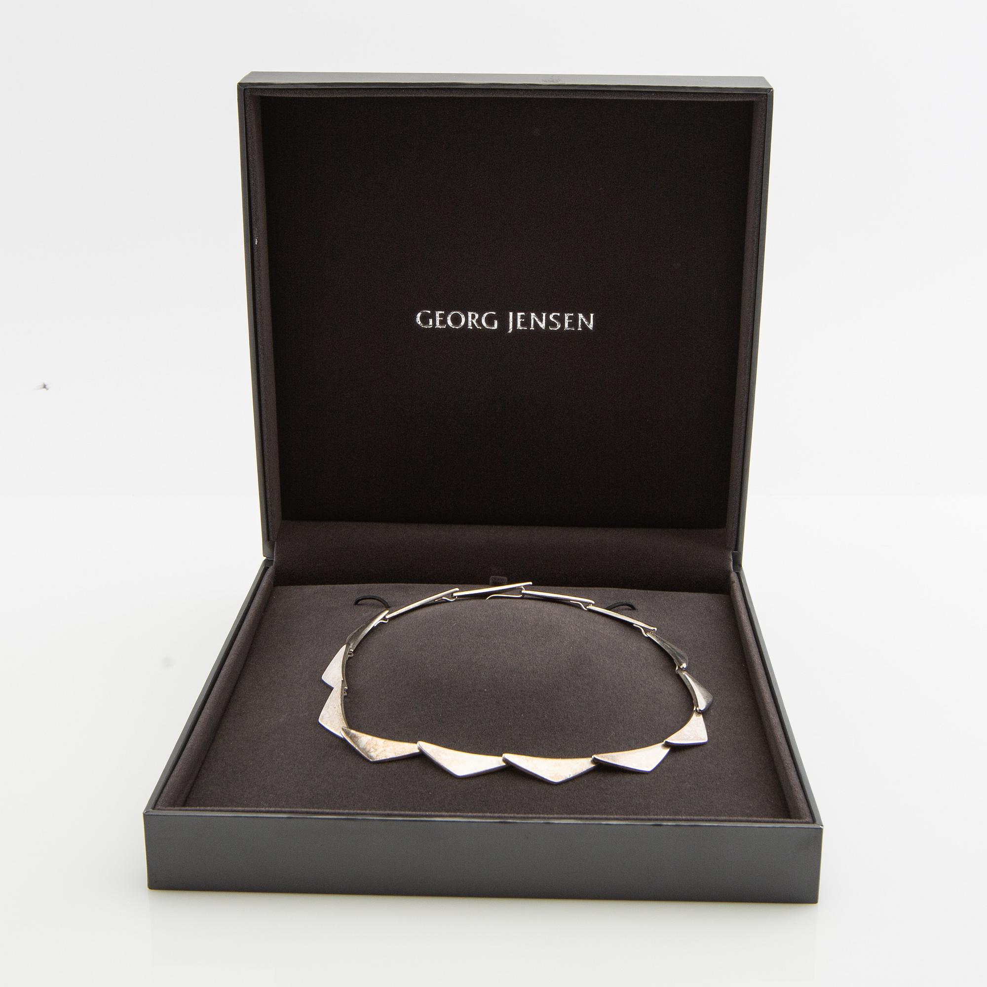 Georg Jensen, necklace, "Peak", sterling silver, Bent Gabrielsen.