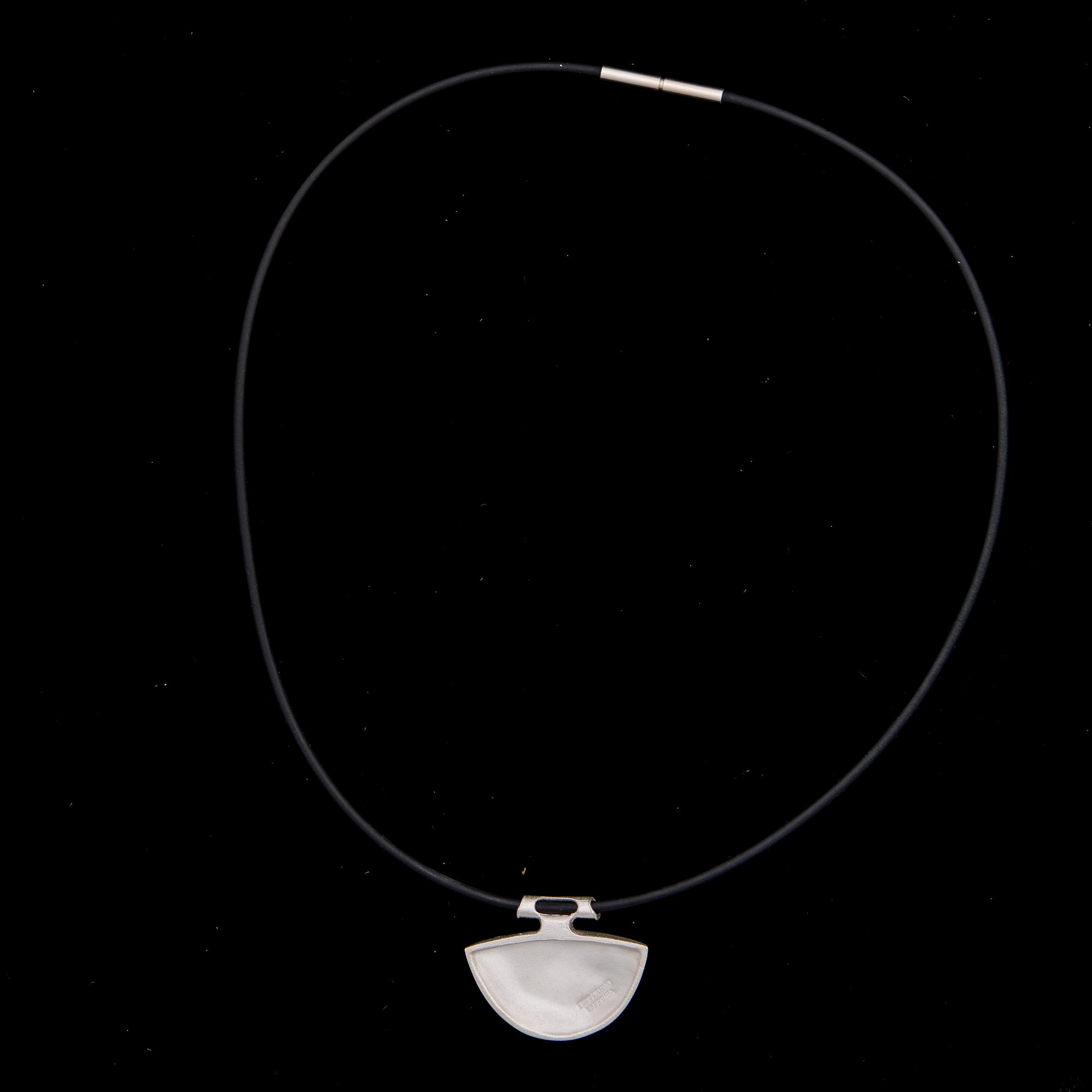 HALSSMYCKE, sterling silver, akrylband, Björn Weckström 2006 Lapponia.