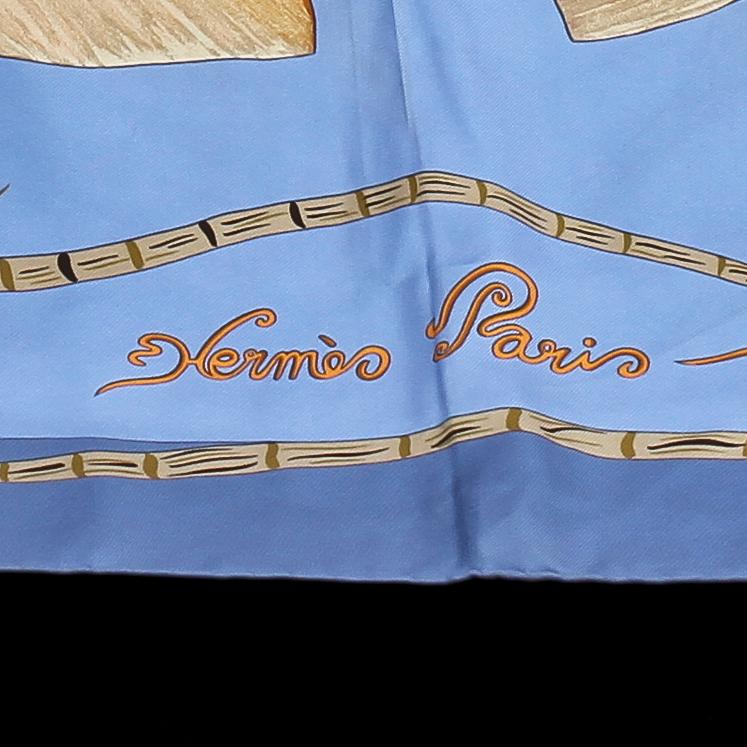 SCARF, siden, "Magie des Mains", design Jeremiah Jacob Kuany, Hermes.