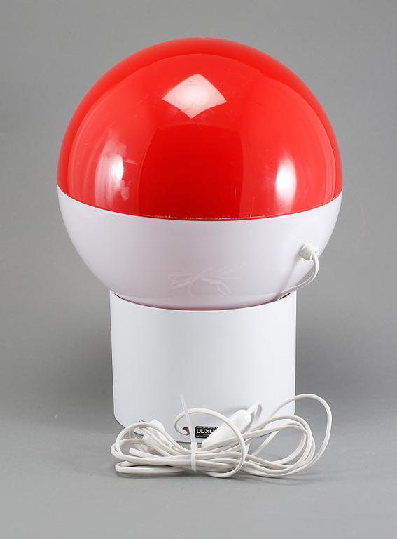 TAKLAMPA samt BORDSLAMPA, 2 st, "Globo ring" och "Luno", Uno & Östen Kristiansson, Luxus, 1970-tal.