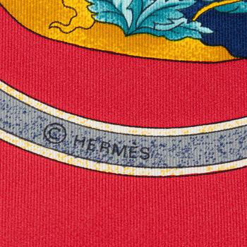 Hermès, A silk scarf, 'Qu'importe le flacon'.