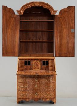 A Swedish Rococo 18th century writing cabinet.