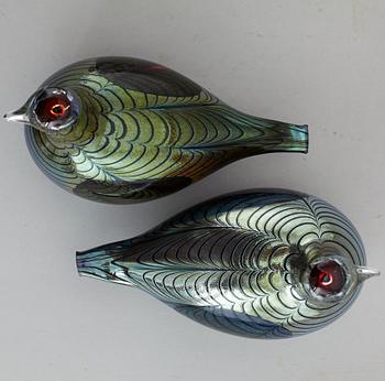 OIVA TOIKKA, six glass birds, Nuutajärvi Notsjö, Finland.