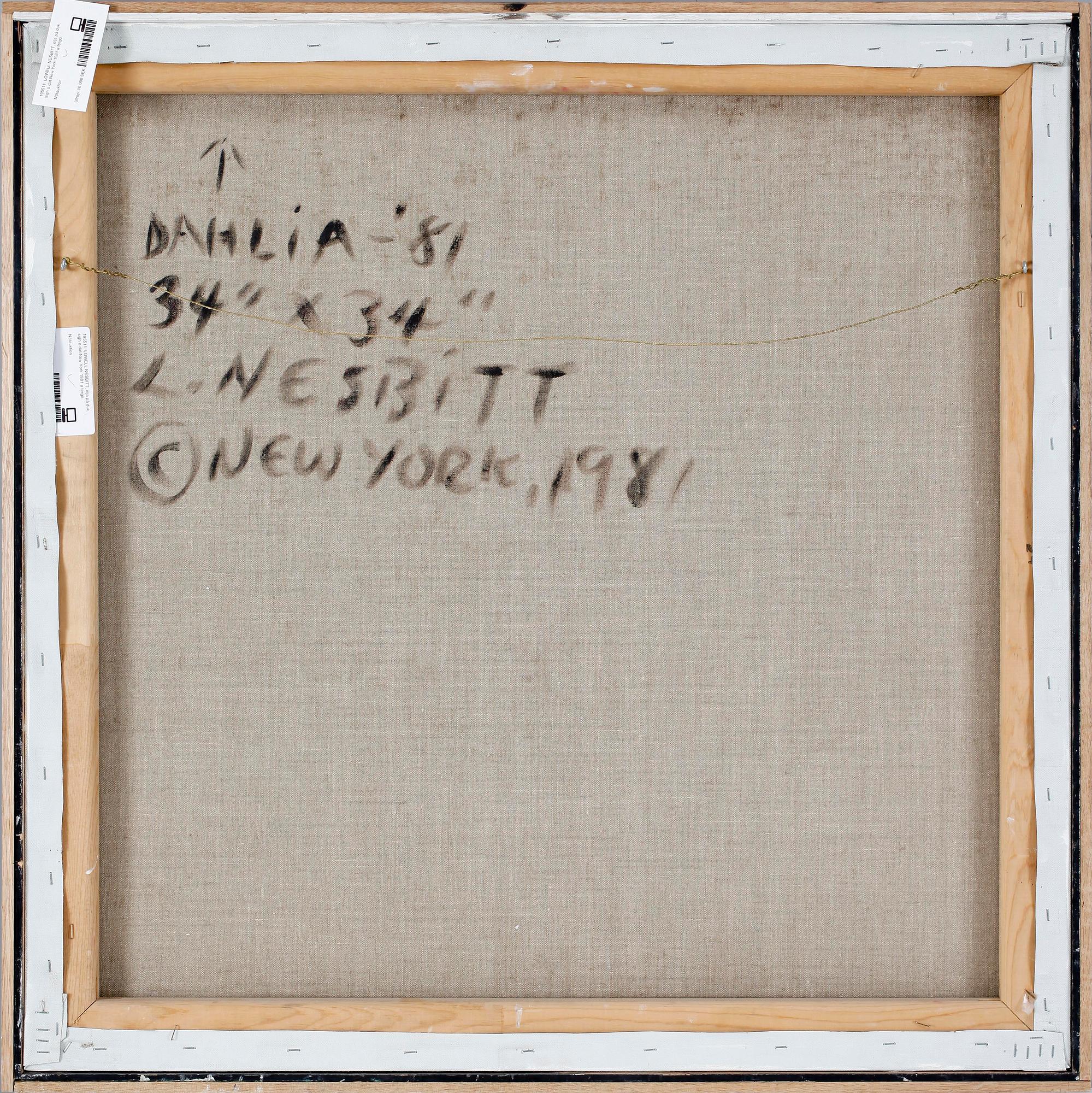 LOWELL NESBITT, olja på duk, sign o dat New York 1981 a tergo.