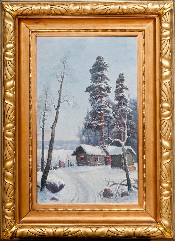 Ellen Favorin, SNOW IN THE BACK YARD.