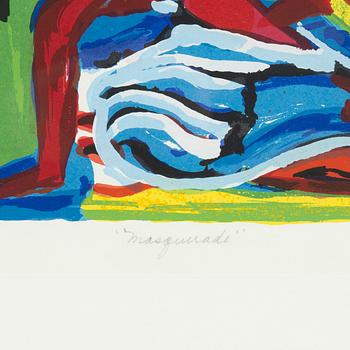 Herbert Gentry, silkscreen in colours, signed 128/150.