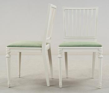 STOLAR, 8 st, gustaviansk stil, 1900-talets slut.