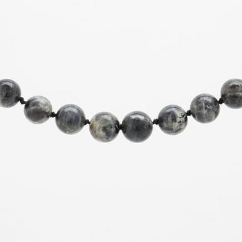 A 20th century Swedish labradonit necklace Wiwen Nilsson Lund 1940, length 61,5 cm.