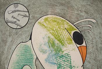 MAX ERNST, etching in colours, signed and numbered 89/100.