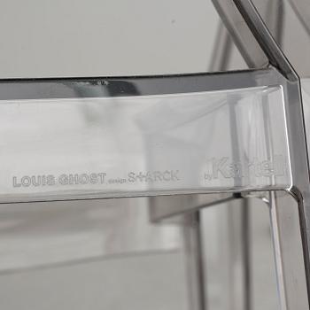 KARMSTOLAR, ett par, "Louis Ghost", Philippe Starck för Kartell.