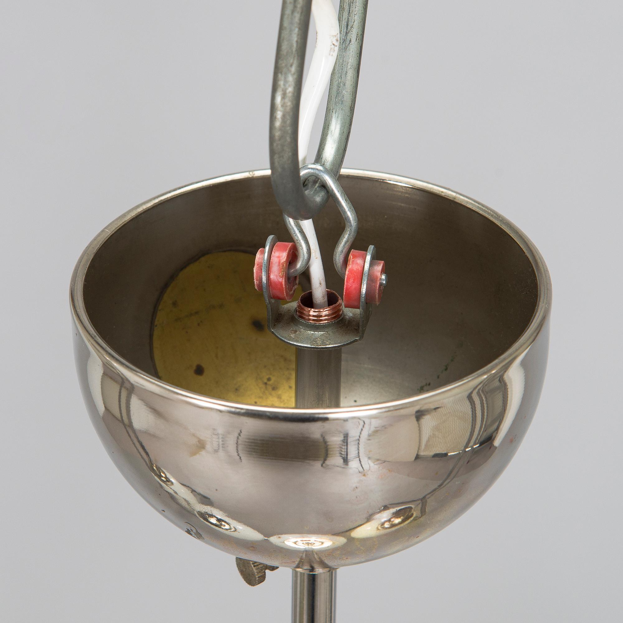 Paavo Tynell, Four 1930s pendant lights modell 1601 for Taito.