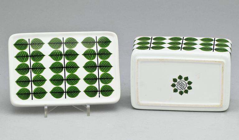 MATSERVIS, 11 delar, porslin, "Berså", Stig Lindberg, Gustavsberg, 1900-talets mitt.