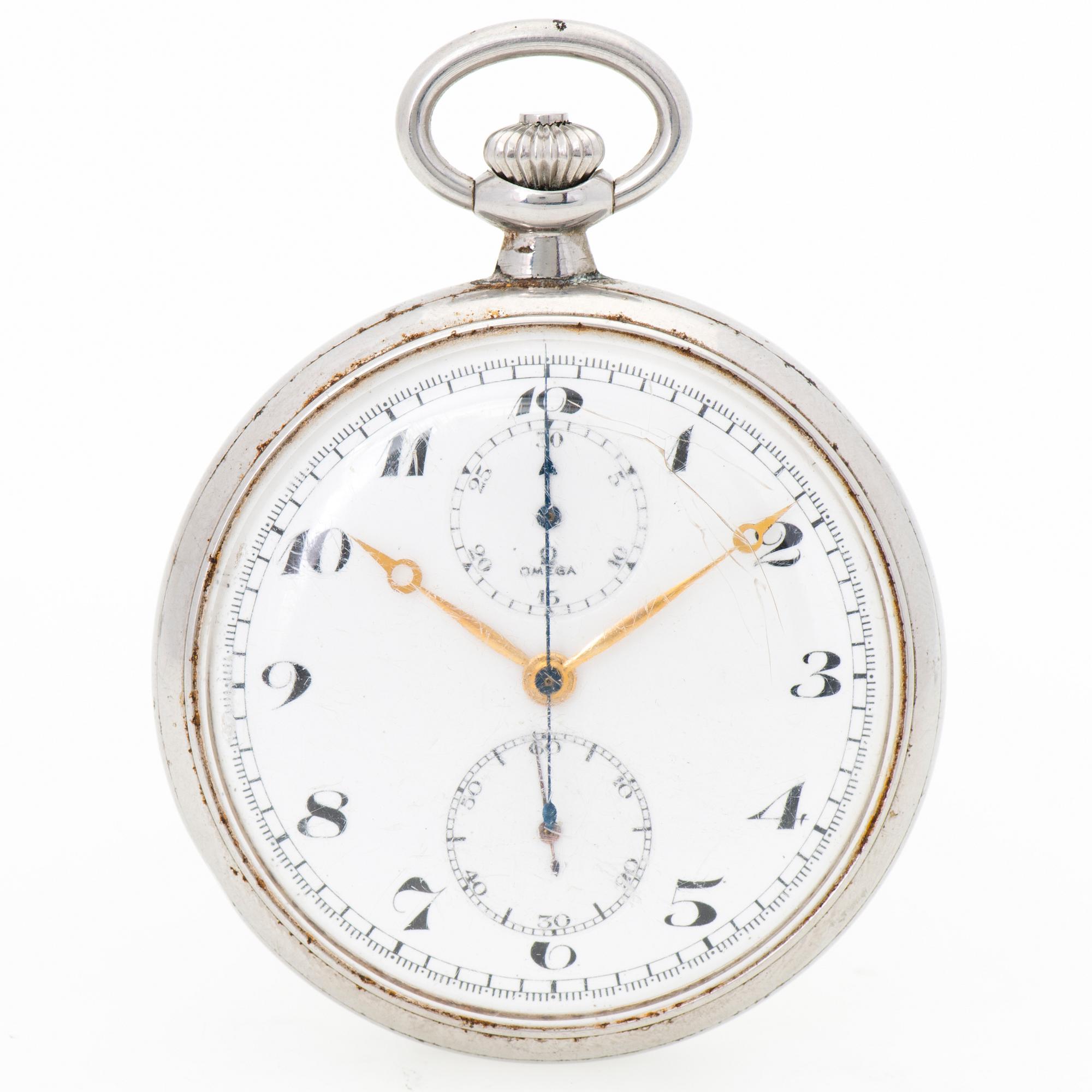 Omega chronograph pocket watch new arrivals